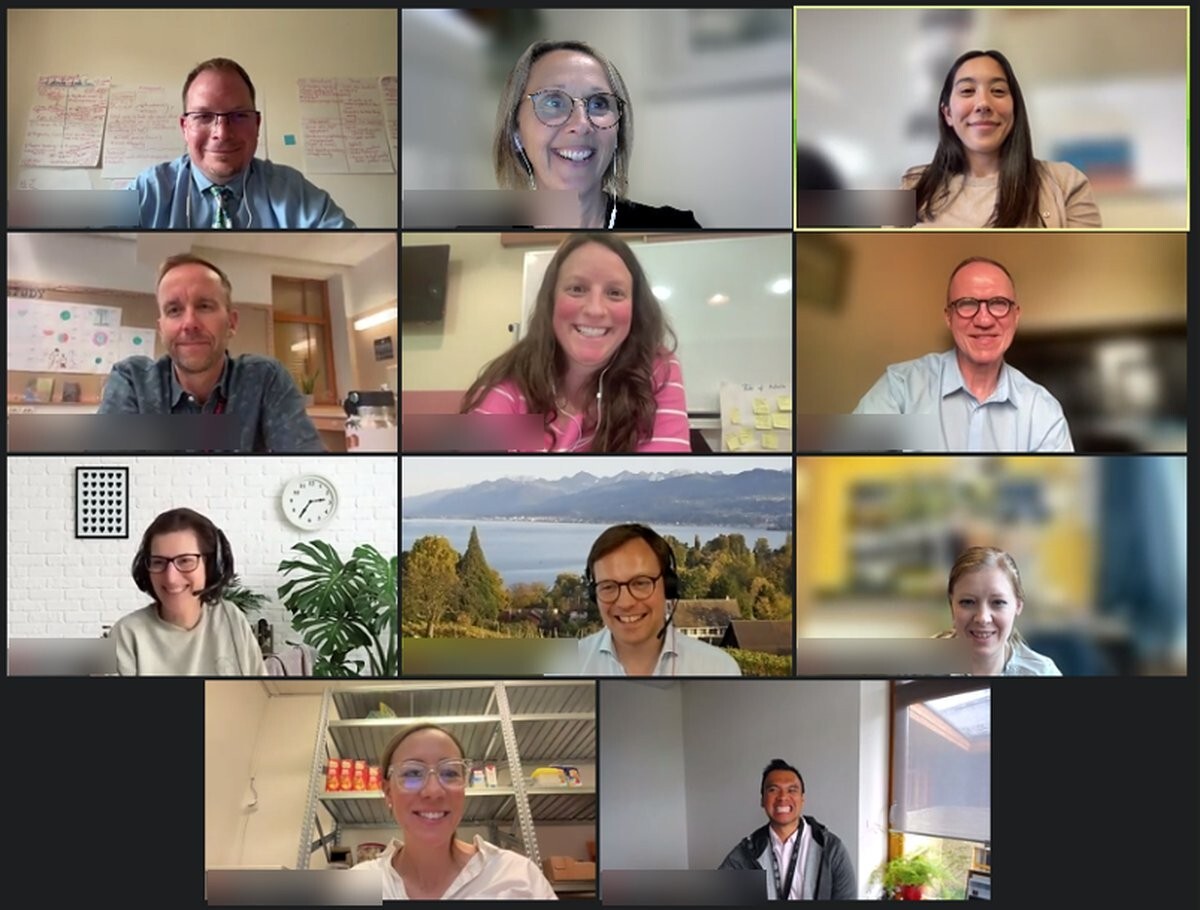 A virtual cohort session of the Leadership Development Journey